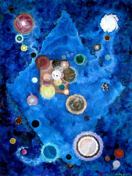 Abstrakt III – blau von Peter Lanzinger