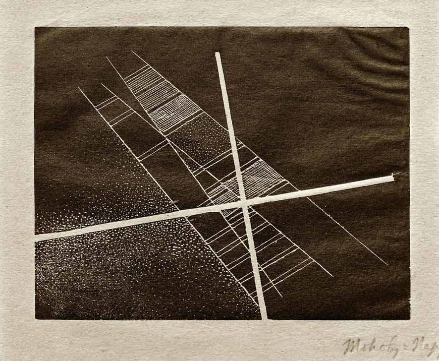 Sich schneidende Diagonalen von László Moholy-Nagy
