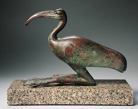 Recumbent ibis von Late Period Egyptian