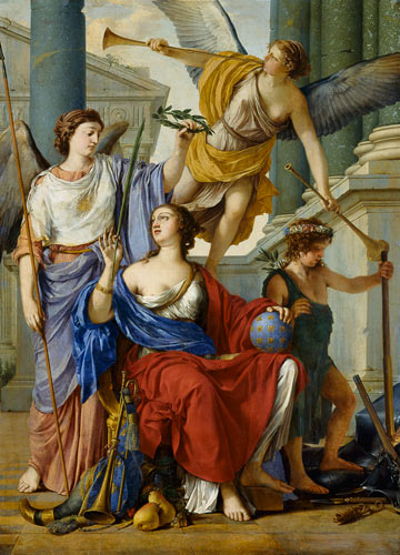 Allegory of the Regency of Anne of Austria (1601-66) von Laurent de La Hire or La Hyre