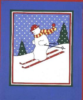 Snowman on Skis