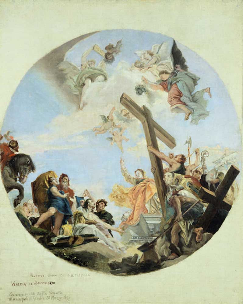 Die Entdeckung des Wahren Kreuzes nach Tiepolo, 1890 von Lazzaro Luxardo
