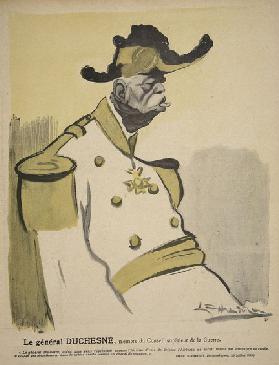 General Duchesne, Mitglied des Kriegsrats, Illustration aus Lassiette au Beurre: Nos Generaux 1902