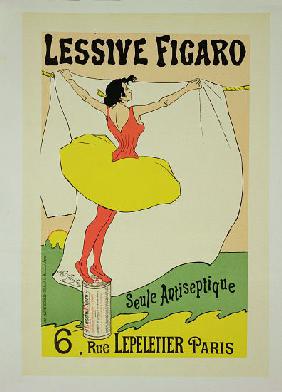 Reproduction of a poster advertising 'Lessive Figaro', Rue Lepeletier, Paris 1893