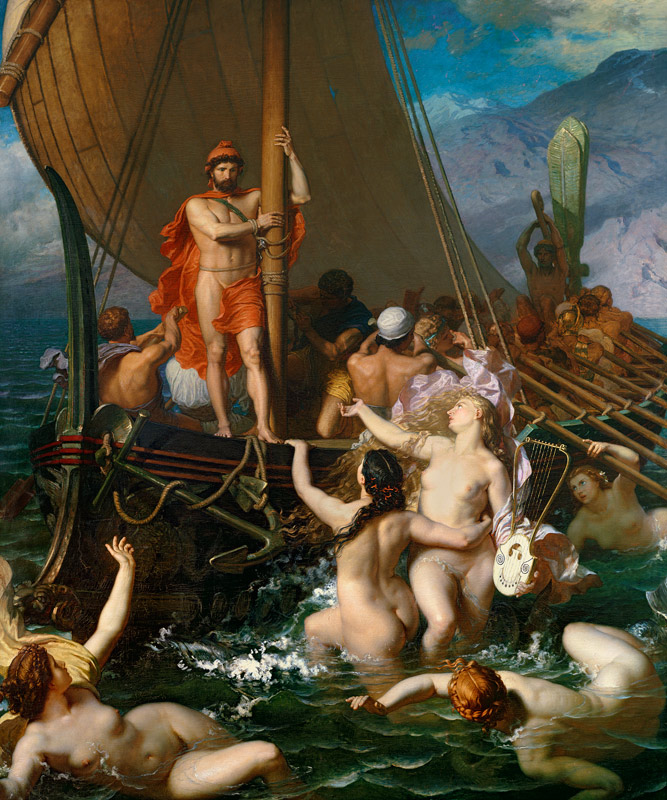Ulysses and the Sirens von Leon-Auguste-Adolphe Belly