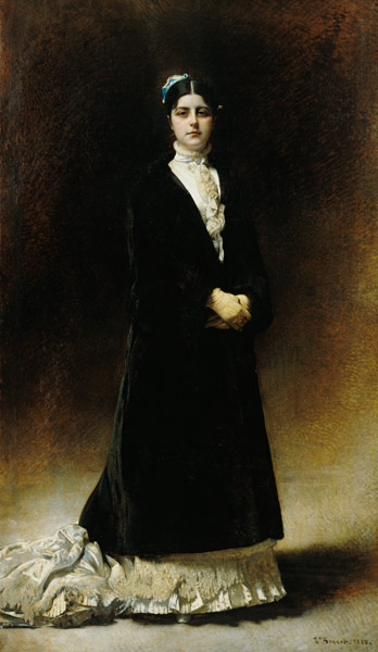 Portrait of Emmanuella Signatelli, Countess Potocka von Leon Joseph Florentin Bonnat