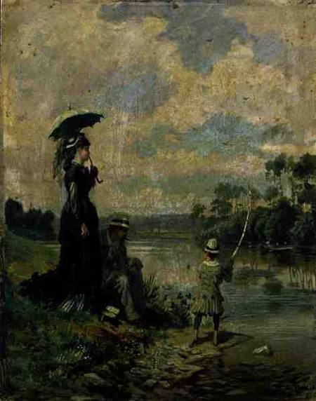 The Fishing Party von Leon Joseph Voirin