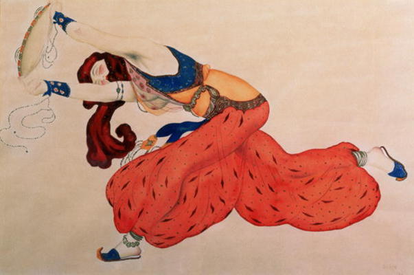 A Study for a figure of a dancer for Scheherazade von Leon Nikolajewitsch Bakst