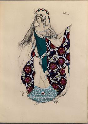 Kostümentwurf zum Ballett Artémis troublée von Paul Paray 1922