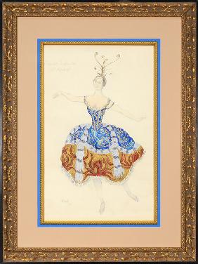 La Princesse Enchantée. Kostümentwurf zum Ballett The Sleeping Princess 1921