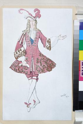 Page de la princesse. Kostümentwurf zum Ballett Dornröschen von P. Tschaikowski 1916