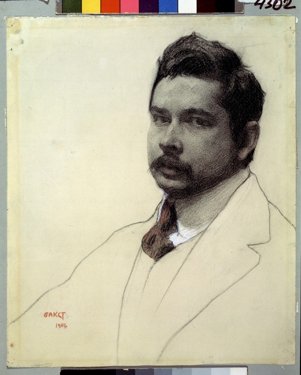 Porträt des Malers Konstantin Somow (1869-1939) von Leon Nikolajewitsch Bakst
