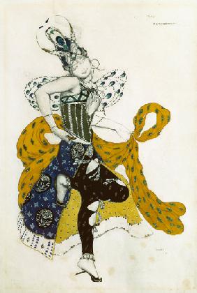 Sketch for the ballet 'La Peri', by Paul Dukas (1865-1935) 1911 cil a