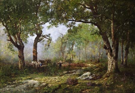 The Forest of Fontainebleau, 1890 (oil on panel) 16th