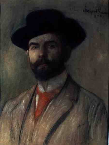 Portrait of Jerzy Warchalowski (1873-1939) von Leon Wyczolkowski