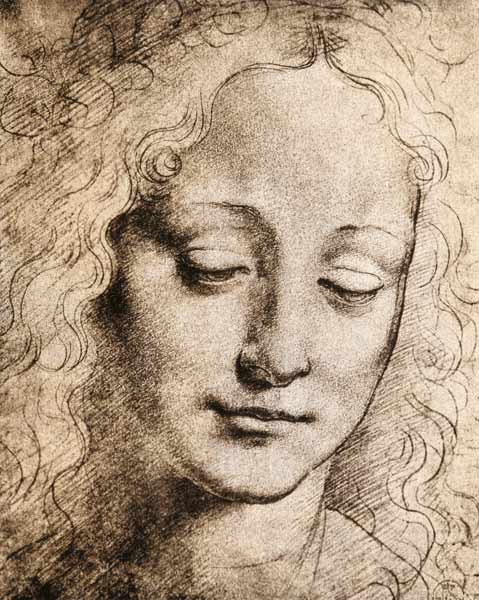 Head of a Young Girl von Leonardo da Vinci