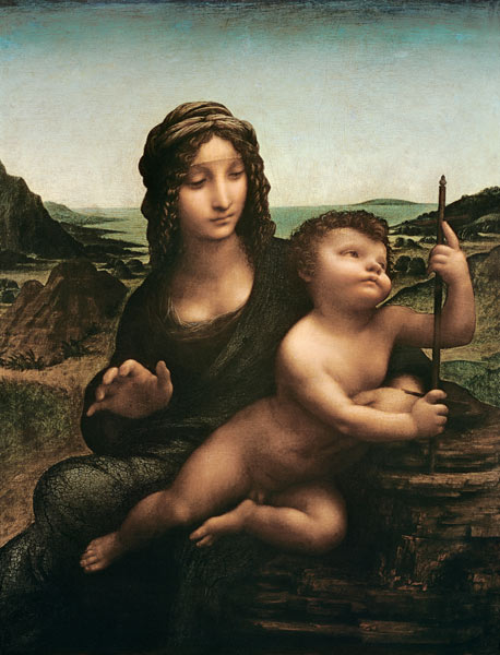 Madonna mit der Spindel (Madonna mit der Garnrolle) von Leonardo da Vinci