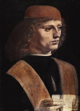 Portrait eines Musikers um 1490