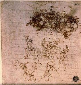 Study for the Battle of Anghiari 1504-5  an