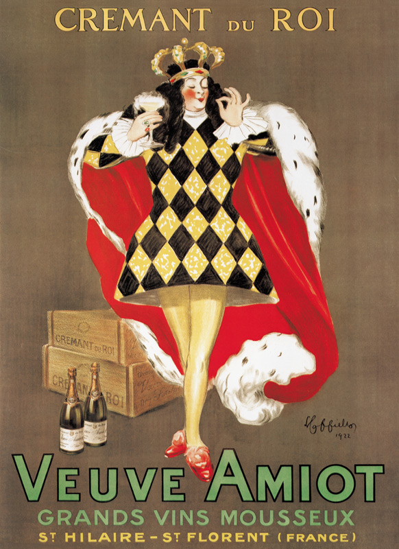 Poster advertising 'Veuve Amiot' sparkling wine von Leonetto Cappiello
