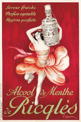 Alcool de menthe de Ricqles 1924