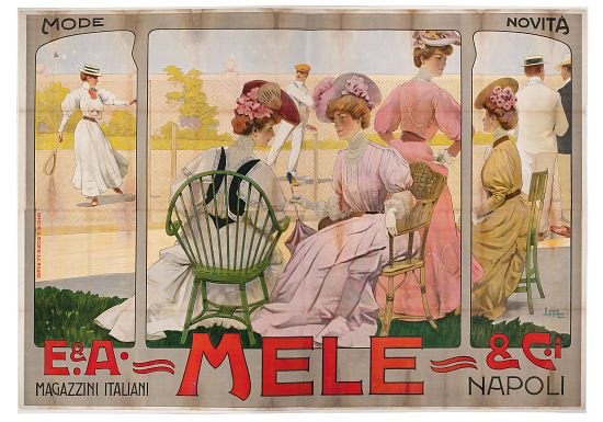 Advertising poster for the Mele Department Store of Naples von Leopoldo Metlicovitz