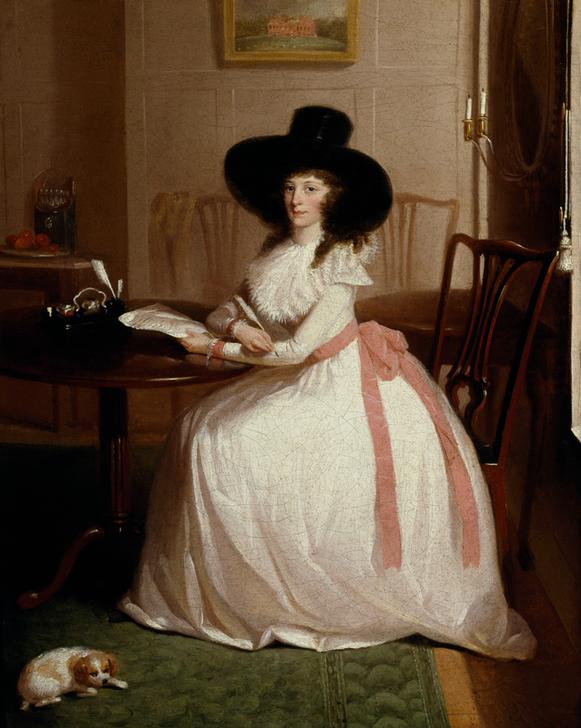 A portrait of Elizabeth Maria Chevallier. von Lewis Vaslet