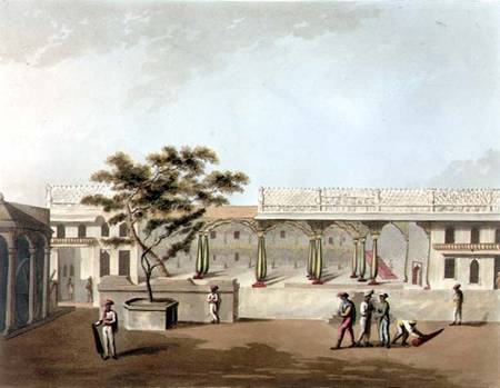 North Front of Tippoo's Palace, Bangalore, plate 9 from 'Pictorial Scenery in the Kingdom of Mysore' von Lieutenant James Hunter