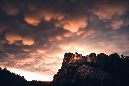 Mt. Rushmore nach dem Sturm