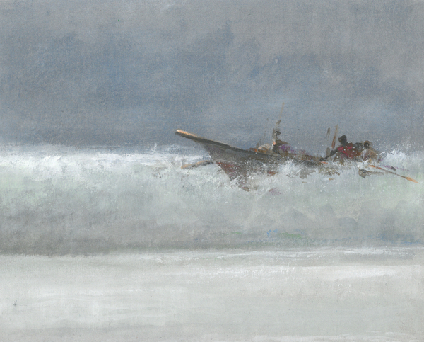 Breaking the Surf, Sri Lanka von Lincoln  Seligman