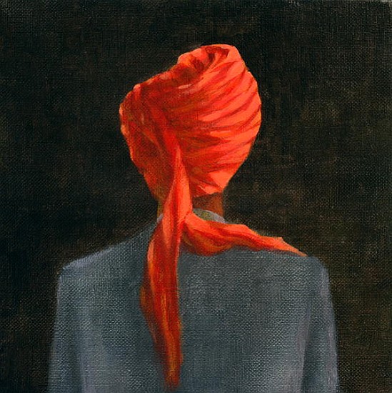 Red turban, 2004 (acrylic on canvas)  von Lincoln  Seligman