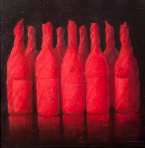 Red wrapped wine von Lincoln  Seligman