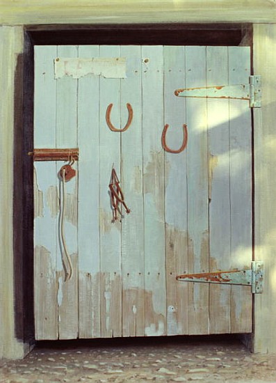 Stable Door, 1990 (acrylic on paper)  von Lincoln  Seligman