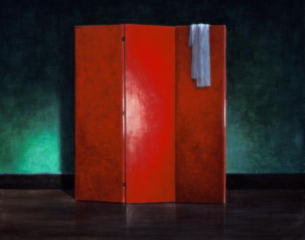 Red Screen, 1990 (acrylic on canvas) 