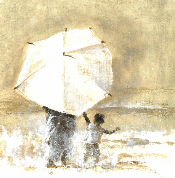 Umbrella and Child 2 von Lincoln  Seligman