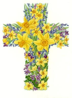 Floral Cross I