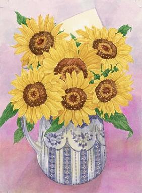 Sunflowers, 1998 (w/c on paper) 