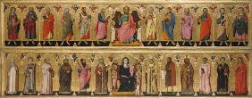 Thronender Christus mit den 12 Aposteln und Engeln 1333/34