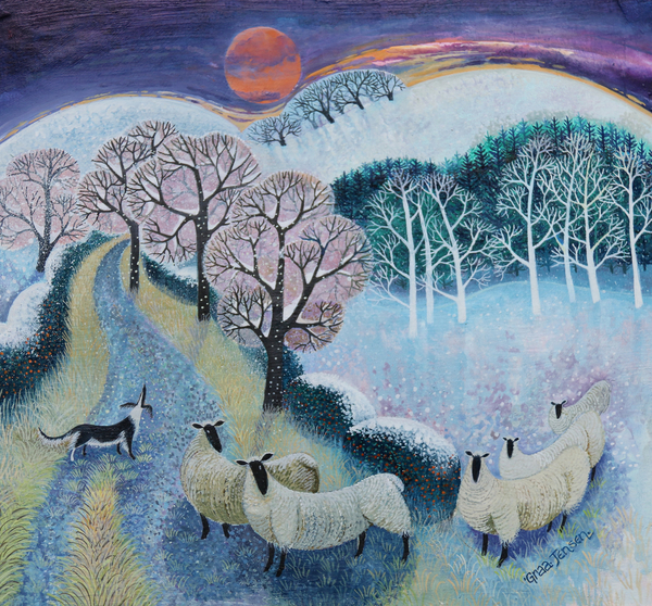 Sheep at Sunset von Lisa Graa Jensen