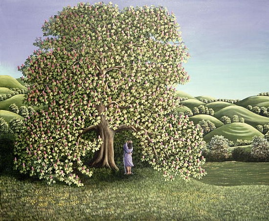 Chestnut Tree and Lovers, 1986  von Liz  Wright