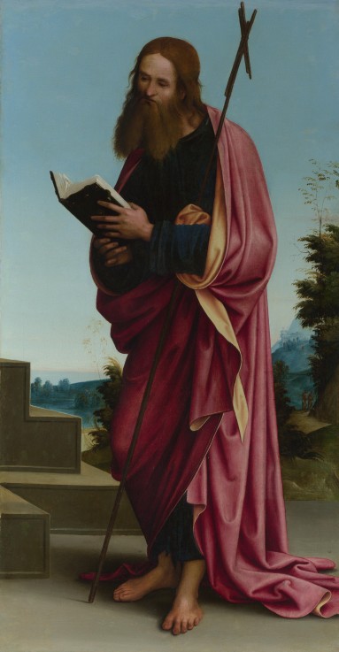 Der Heilige Apostel Philippus (Altarbild der Kirche San Pietro in Vincoli) von Lorenzo Costa