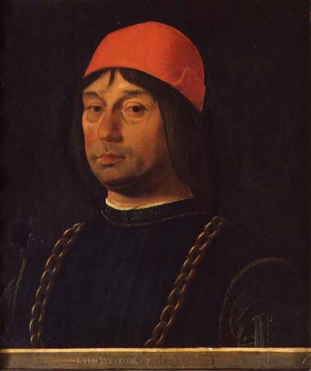 Portrait of Giovanni Bentivoglio von Lorenzo Costa