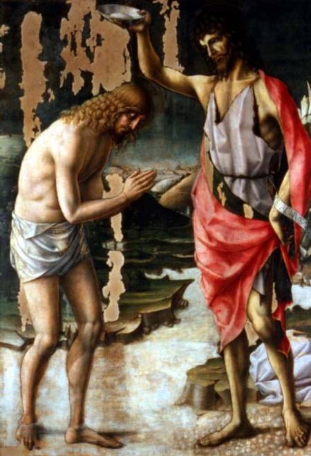 The Baptism of Christ von Lorenzo d'Alessandro  da Severino II
