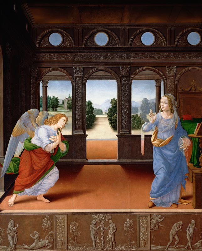 Annunciation von Lorenzo di Credi