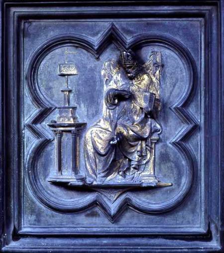 St Augustine, panel H of the North Doors of the Baptistery of San Giovanni von Lorenzo Ghiberti