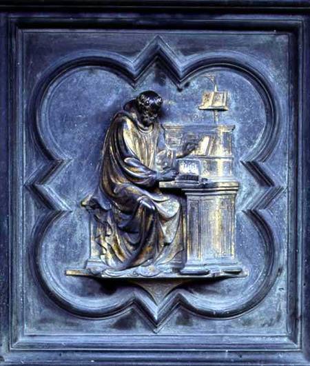 St Jerome, panel F of the North Doors of the Baptistery of San Giovanni von Lorenzo Ghiberti