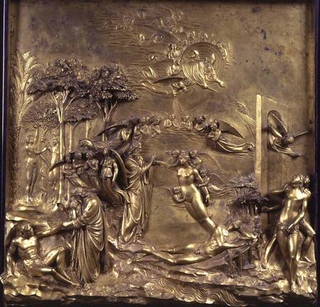 The Story of Adam: the Creation of Adam and Eve, the Temptation and the Expulsion from the Garden, o von Lorenzo Ghiberti