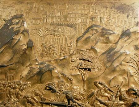 The Story of David and Goliath, background detail from the original panel from the East Doors of the von Lorenzo Ghiberti