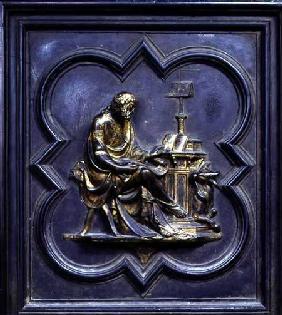 St Luke the Evangelist, panel C of the North Doors of the Baptistery of San Giovanni 1403-24