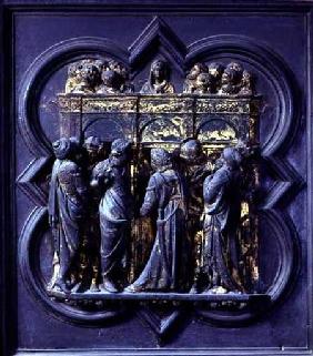 Pentecost, twentieth panel of the North Doors of the Baptistery of San Giovanni 1403-24